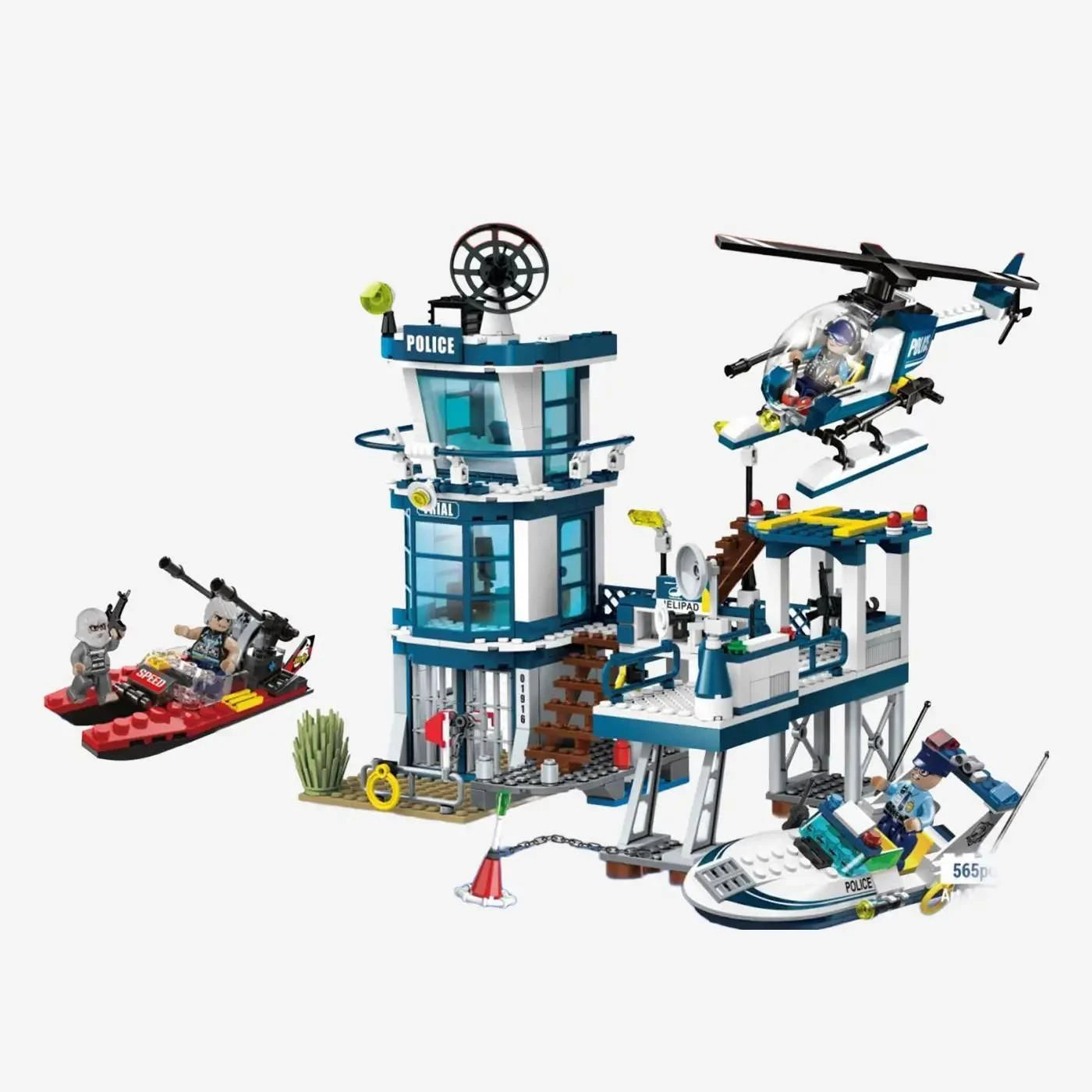 BlueBrixx - Politiebureau (565 bouwstenen) 6+ jaar - bouwset