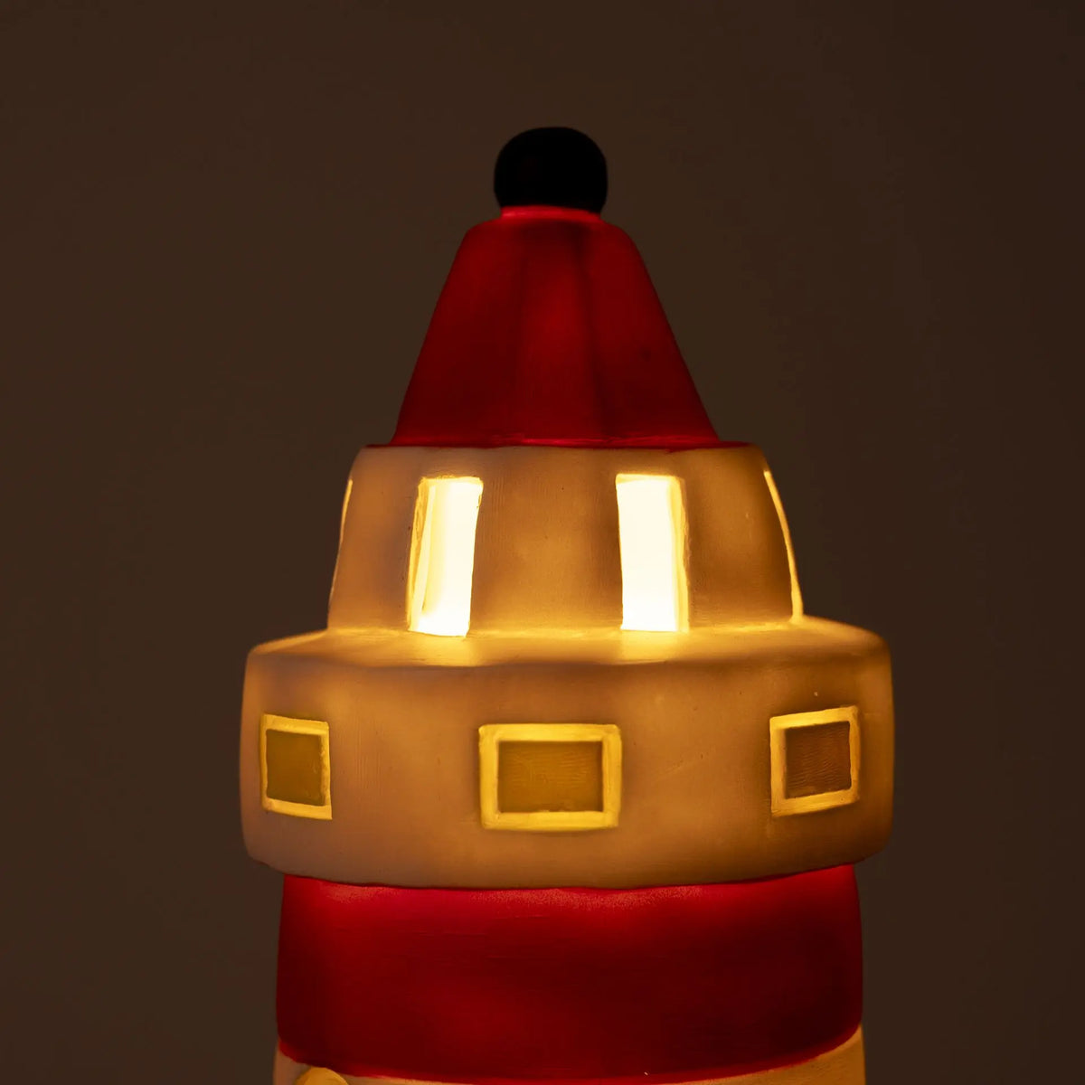 Egmont Toys - Lamp Vuurtoren Rood-Wit 17 x 35 cm - Heico