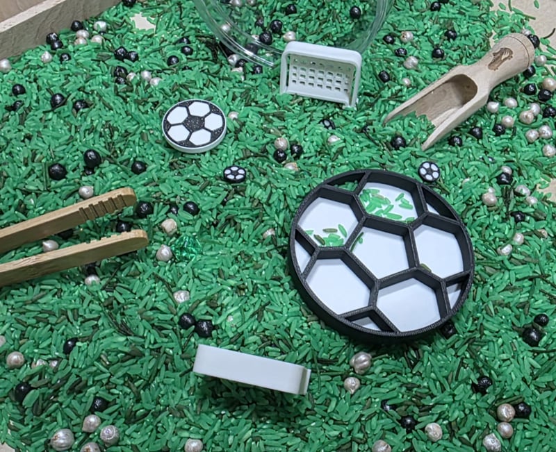 SensoryFun PourAndPlay Speelset — Voetbal