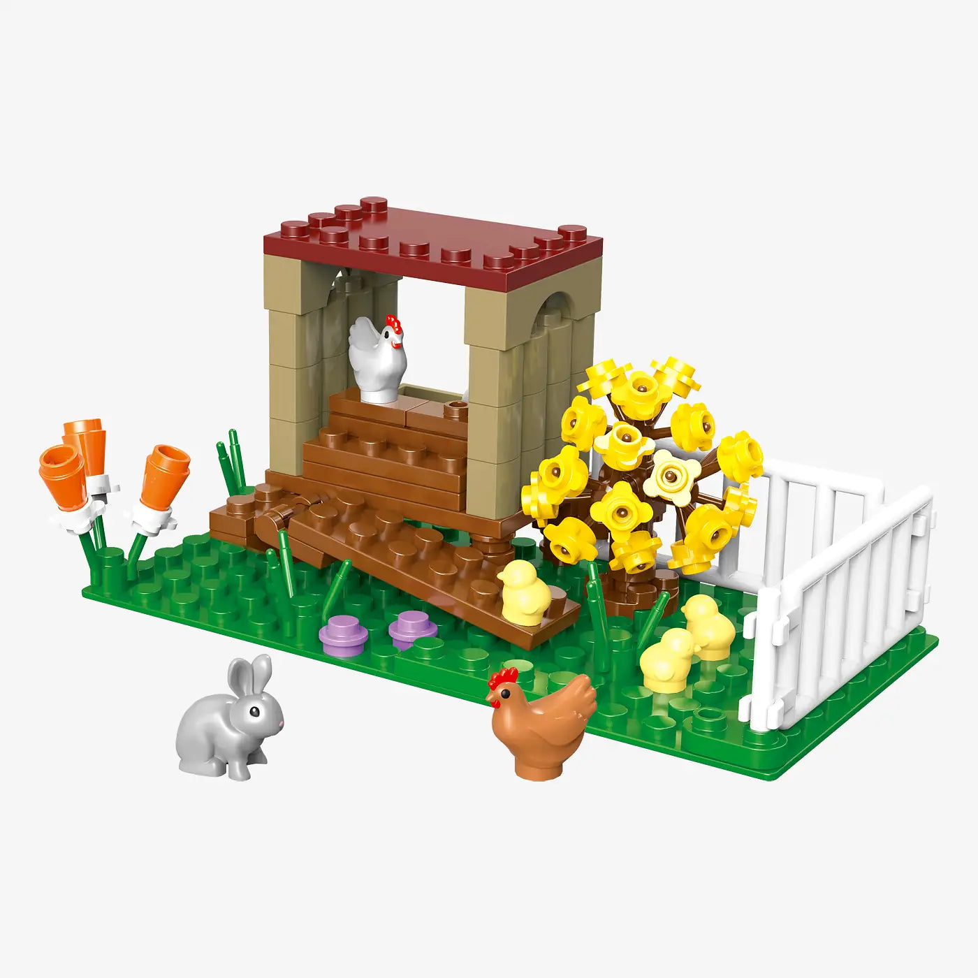 BlueBrixx - Kippenstal (84 bouwstenen) 6+ jaar - bouwset