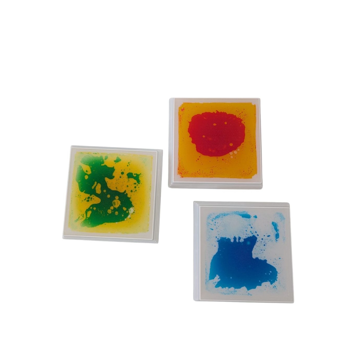 Amaya - 3 Lichtgevende Liquid Vloertegels Vierkant (30cm) set 2