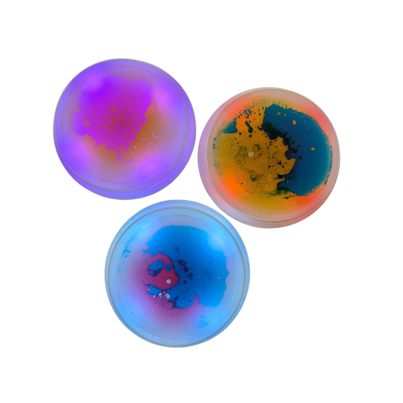 Amaya - 3 stapstenen met LED en liquid