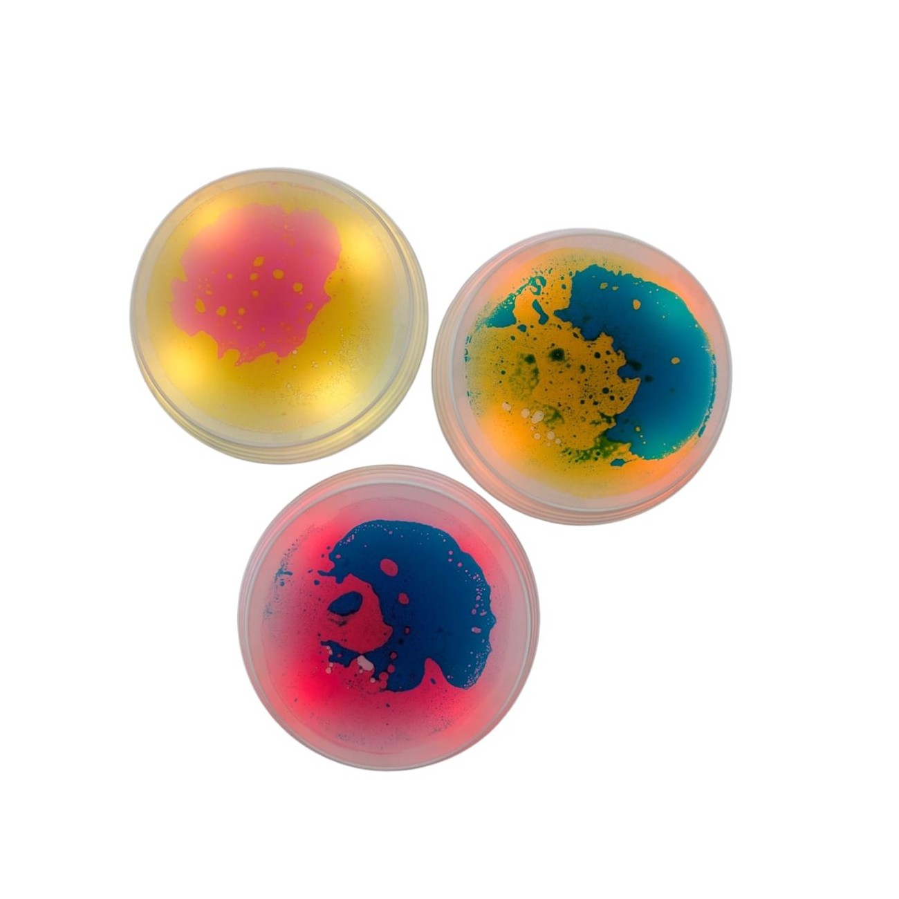 Amaya - 3 stapstenen met LED en liquid