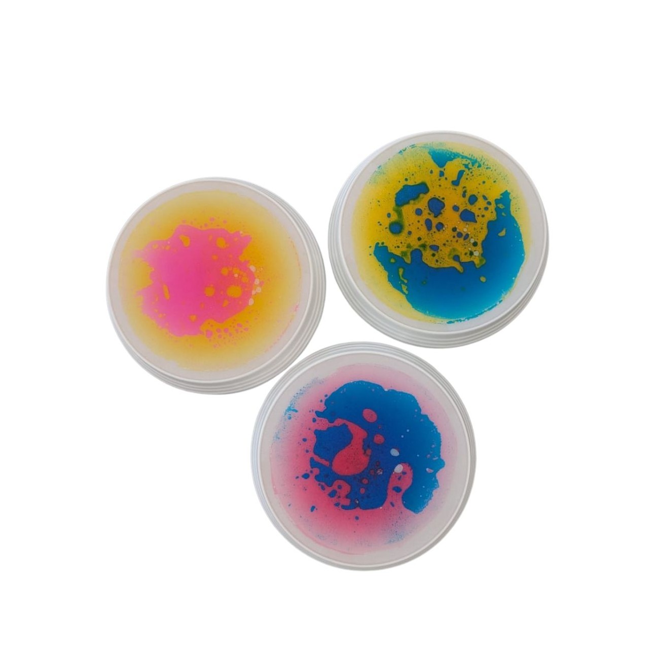 Amaya - 3 stapstenen met LED en liquid