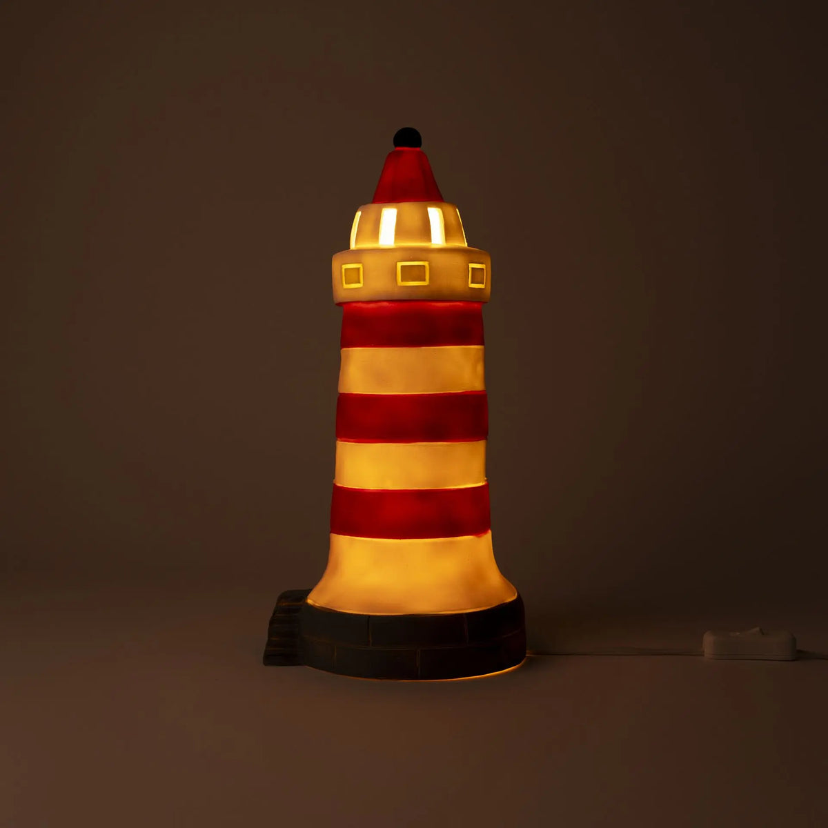 Egmont Toys - Lamp Vuurtoren Rood-Wit 17 x 35 cm - Heico