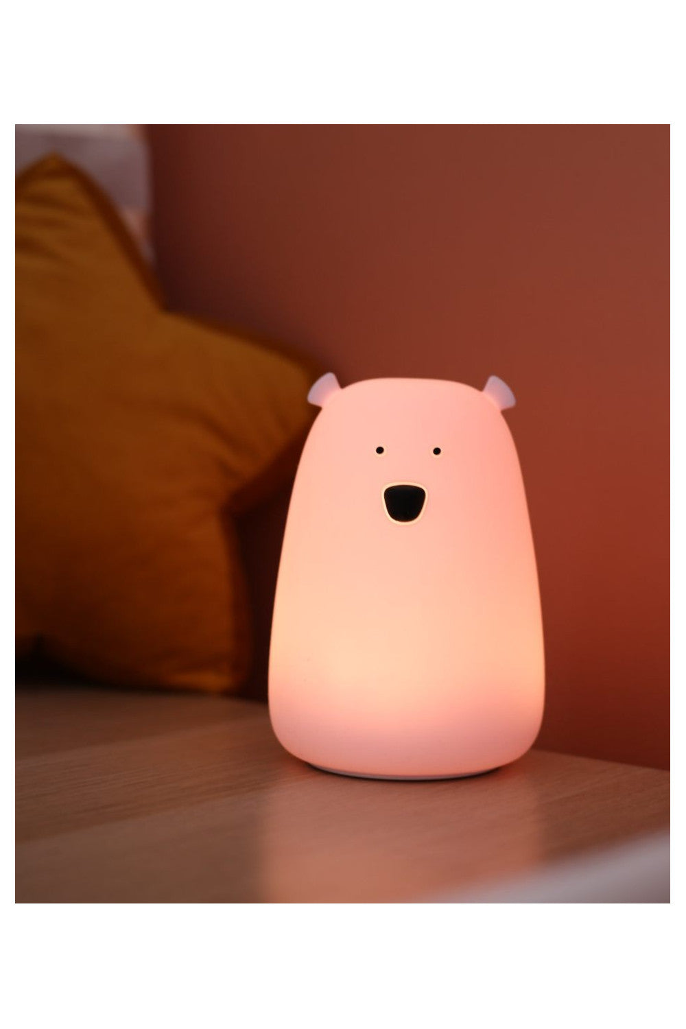 Rabbit & Friends - Berenlamp lavendel met tikbediening en oplaadbare batterij