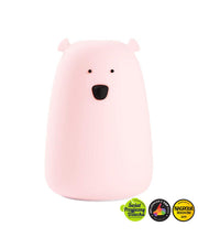 Rabbit & Friends - Grote Beer Siliconen Lamp - Roze