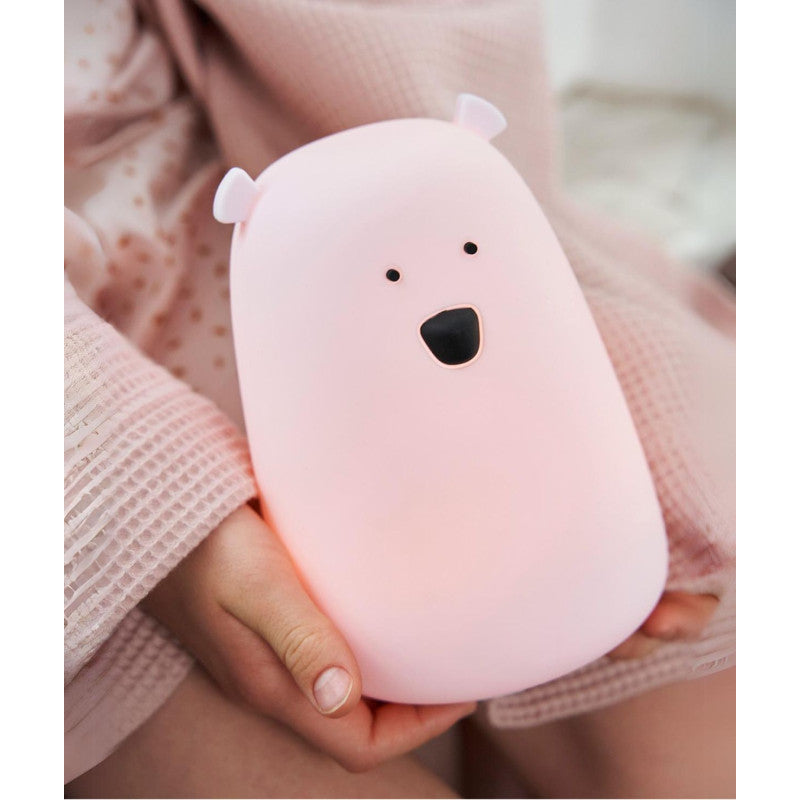 Rabbit & Friends - Grote Beer Siliconen Lamp - Roze
