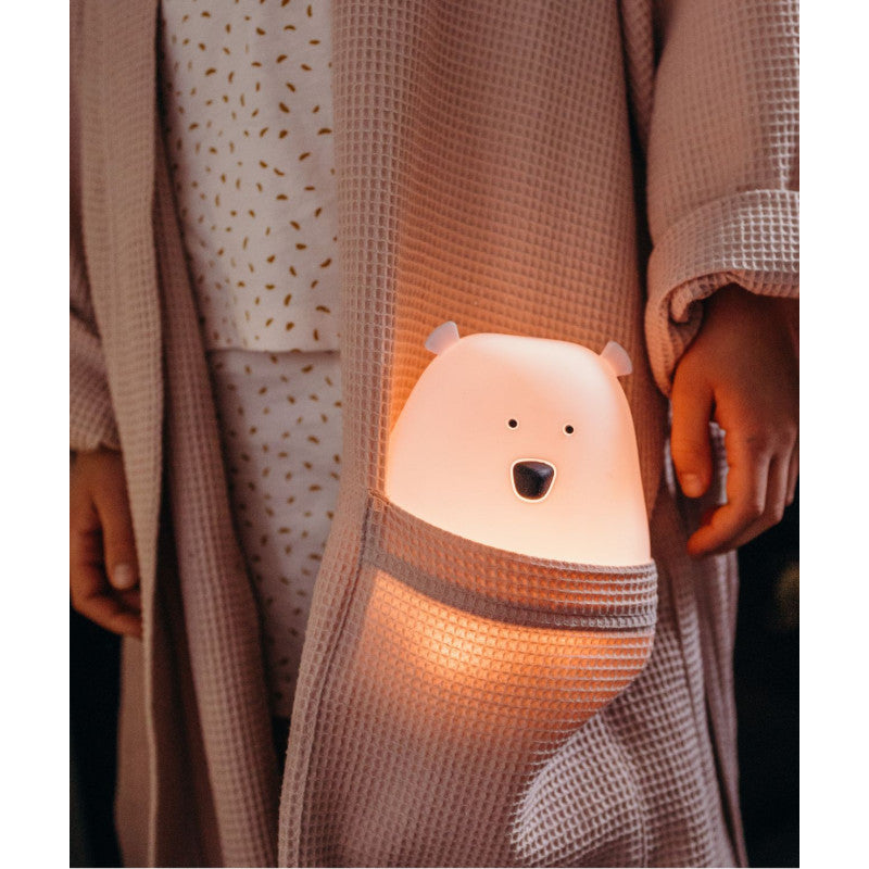 Rabbit & Friends - Grote Beer Siliconen Lamp - Roze