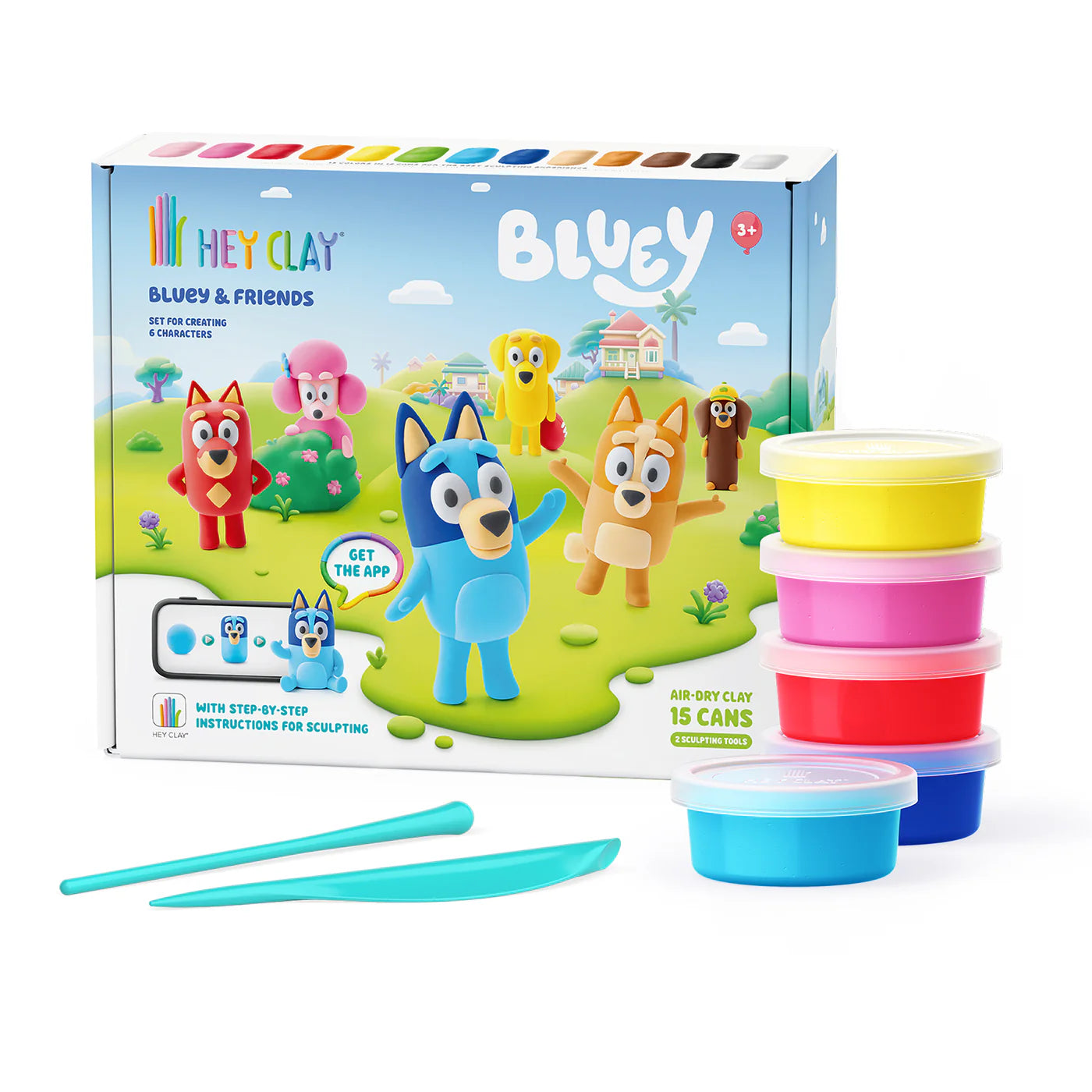Hey Clay - Bluey & Friends LIMITED EDITION BLUEY - 15 potjes