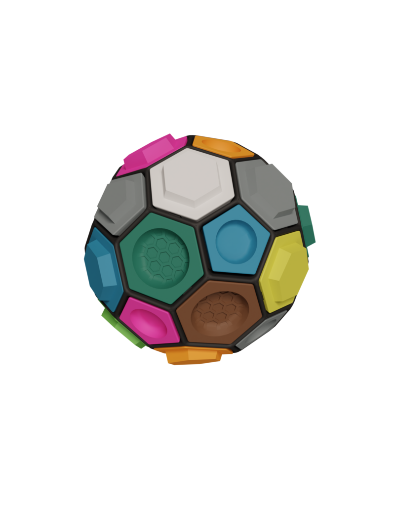 Boulderball - 3D-klimbal, wereldprimeur, in de kleinst mogelijke ruimte, concentratie, creativiteit en behendigheid