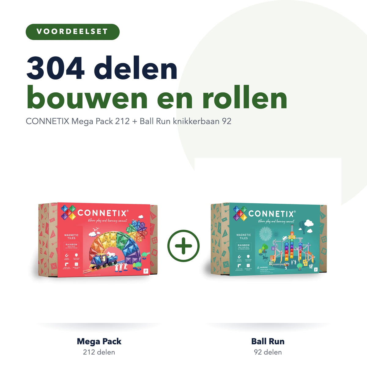 CONNETIX voordeelset Mega Pack 212 en Ball Run 92