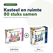 MAGNA-TILES voordeelset Castle Deluxe 48 en Space 32