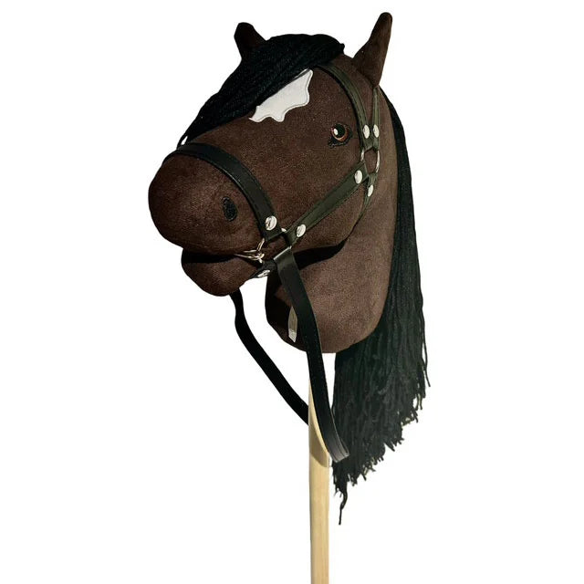 ByToizz - Deluxe stokpaard met open mond - bruin