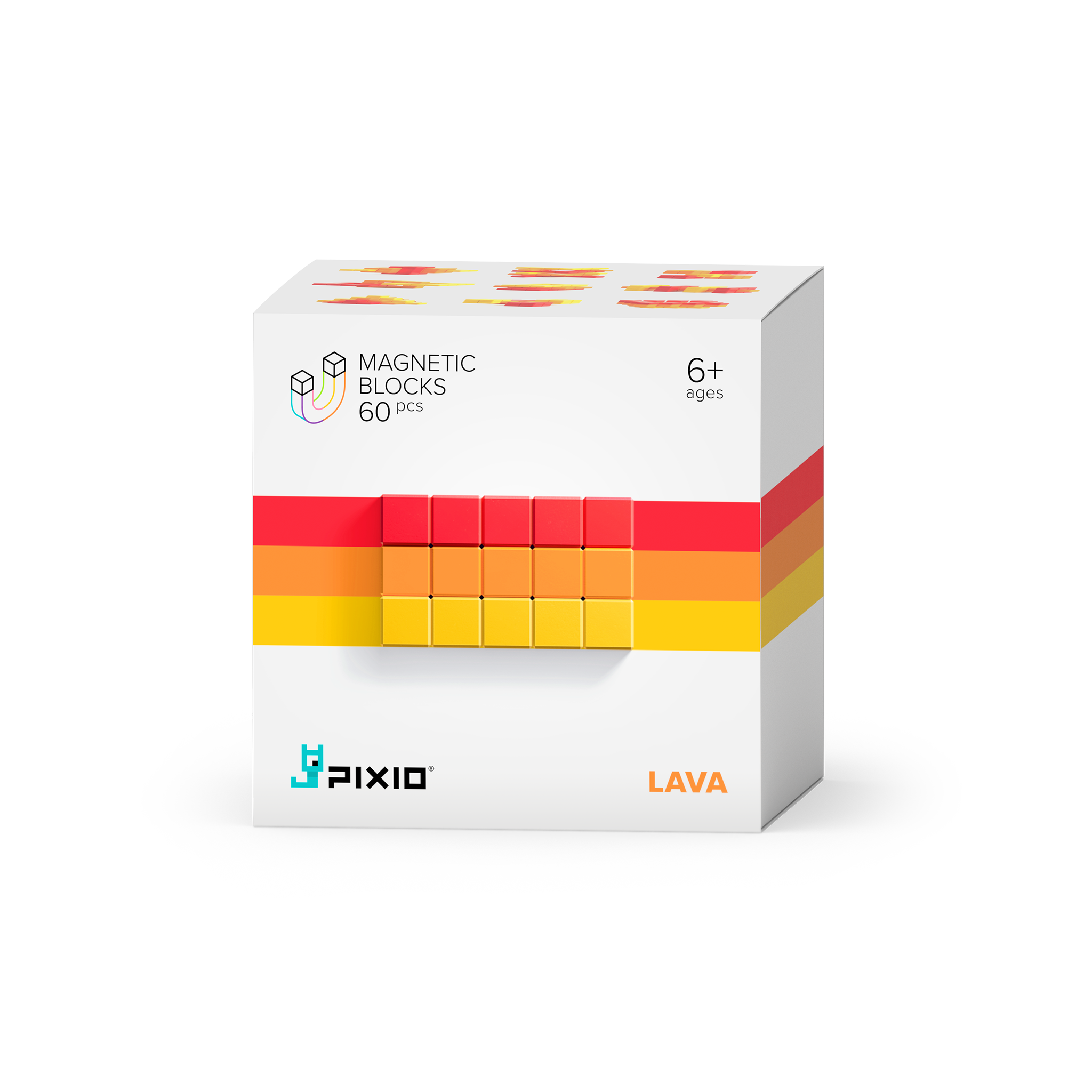 Pixio - Abstract Lava - 60 magneetblokjes