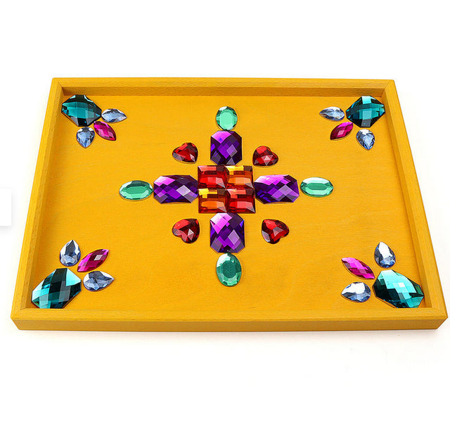 Bauspiel 144 Glitterstenen verschillende soorten