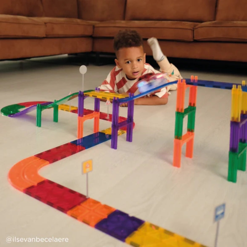 Cleverclixx - 15-delige uitbreidingsset Race Track Curves Intense