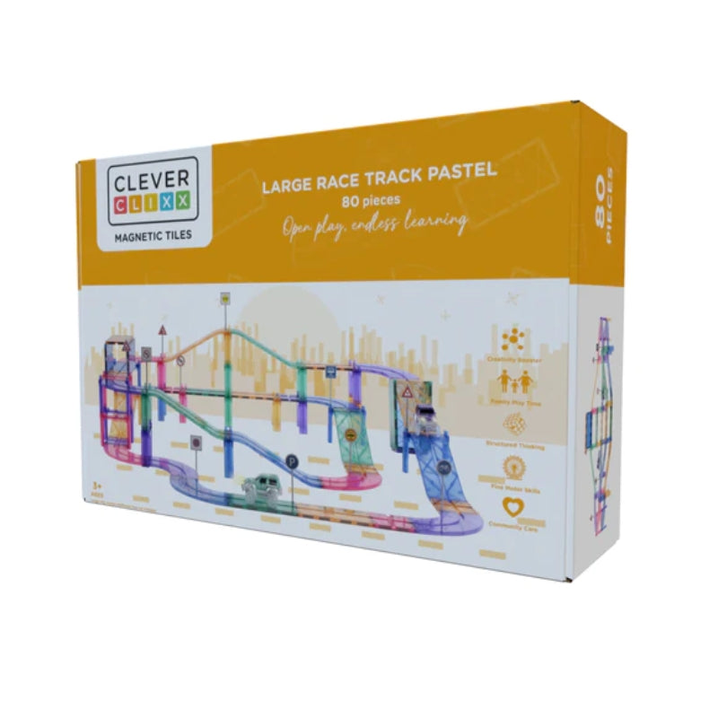 Cleverclixx - Large Race Track Pastel - 80 stuks