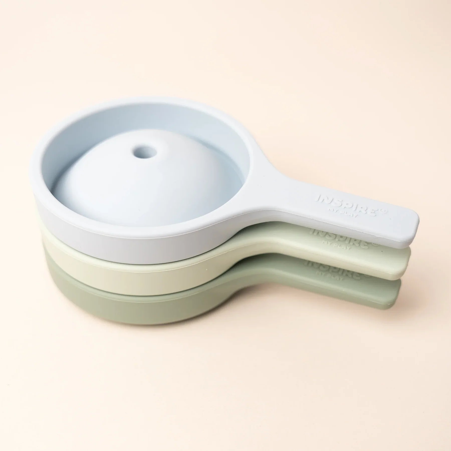 Inspire My Play Play Tray - 3 inklapbare trechters groen/blauw