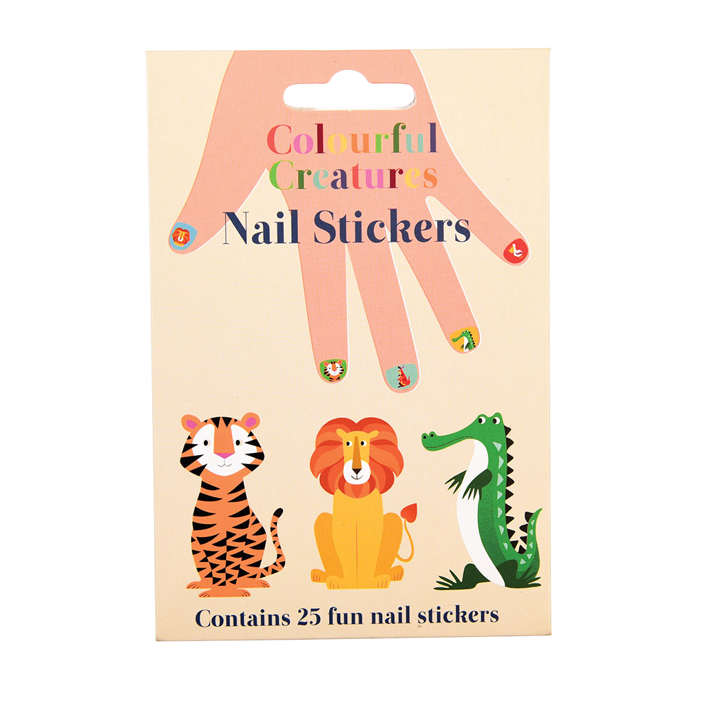 Rex London - Nagelstickers Kleurrijke Beestjes (25 stuks)