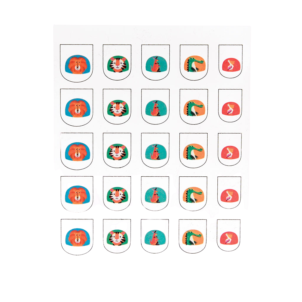 Rex London - Nagelstickers Kleurrijke Beestjes (25 stuks)