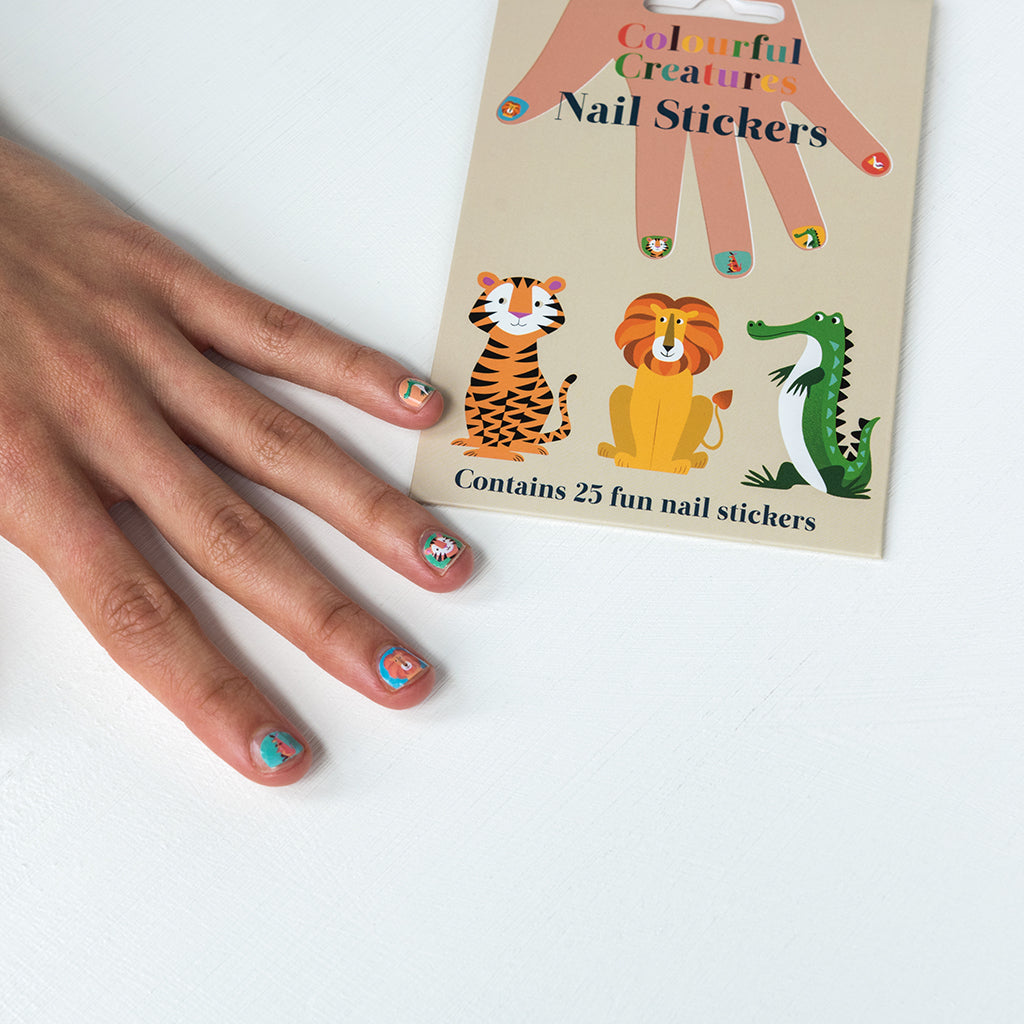 Rex London - Nagelstickers Kleurrijke Beestjes (25 stuks)