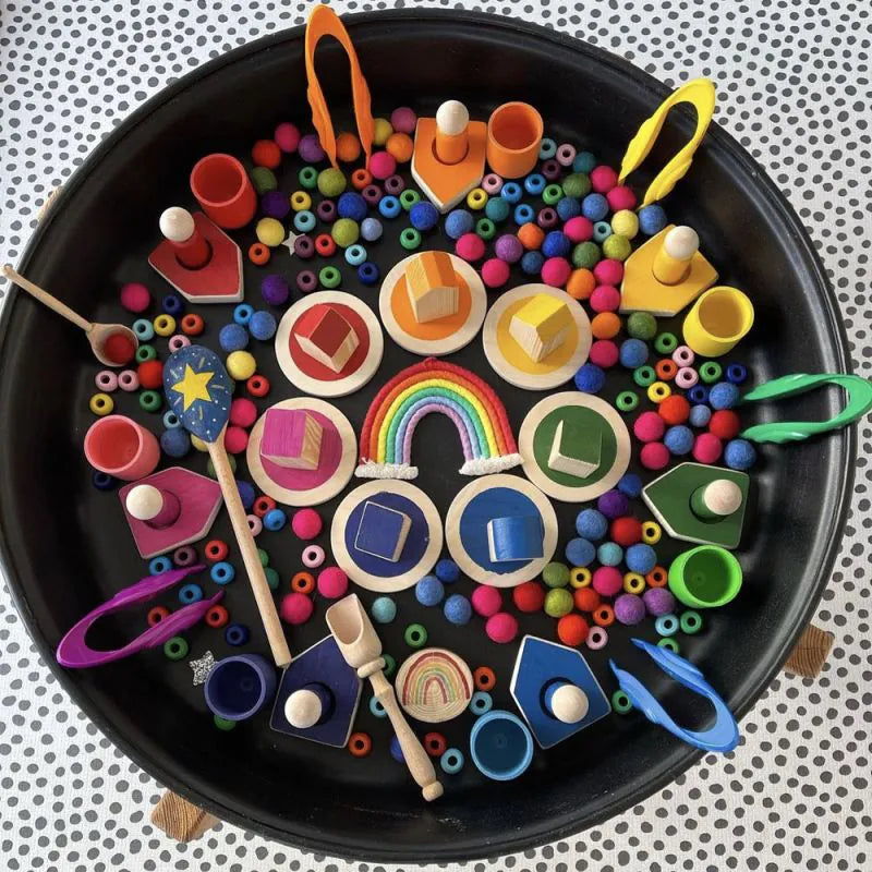 Cosy - Regenboog Eilanden met Bootjes, Poppetjes en Huisjes