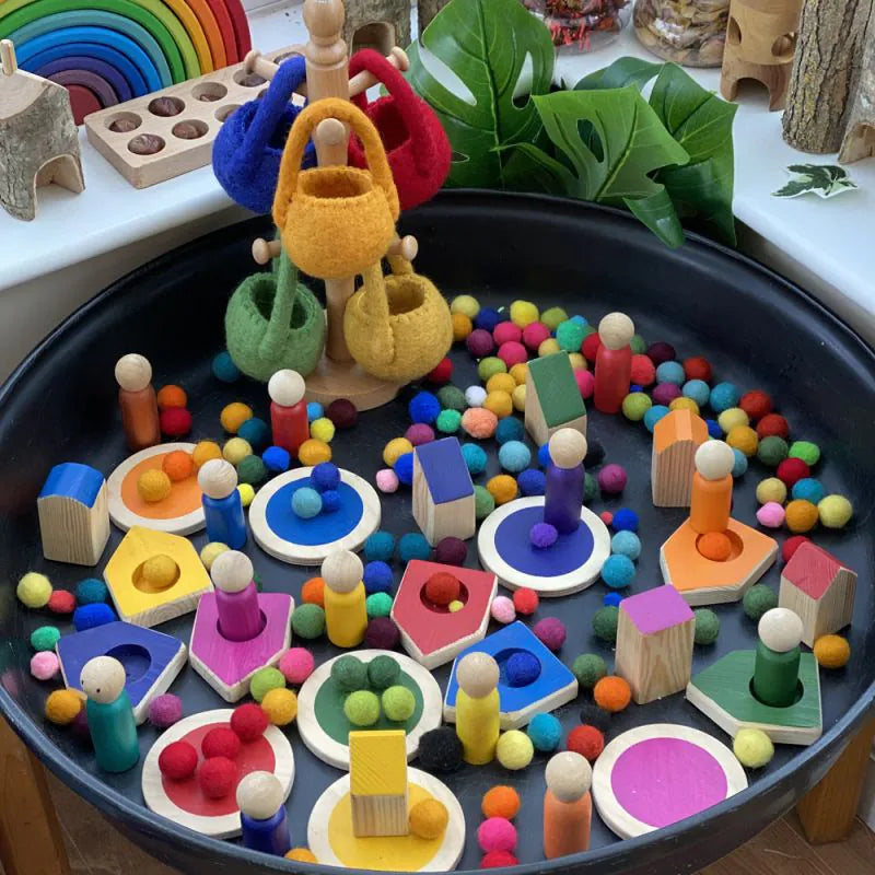Cosy - Regenboog Eilanden met Bootjes, Poppetjes en Huisjes