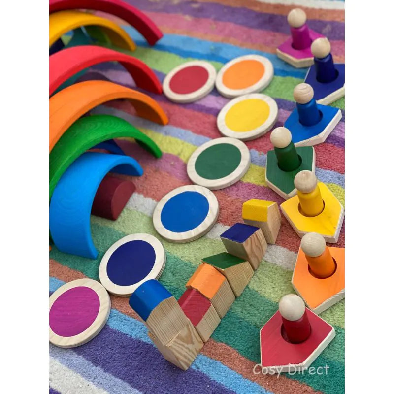 Cosy - Regenboog Eilanden met Bootjes, Poppetjes en Huisjes