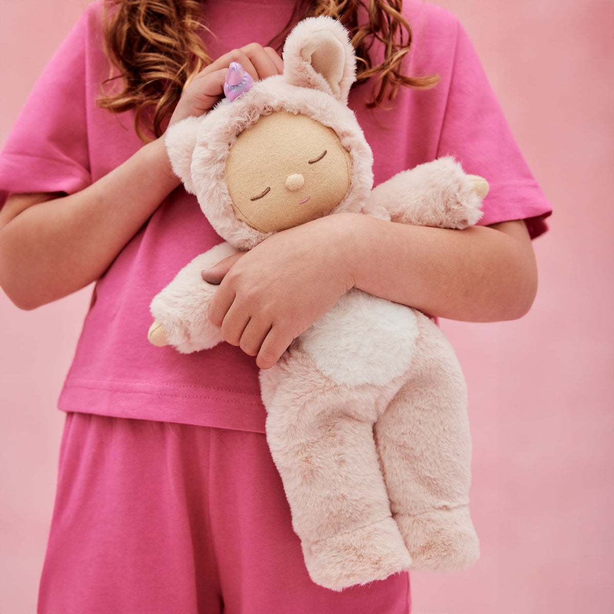 Dinkum Dolls - Cozy Dinkums knuffel eenhoorn Sugarpie roze