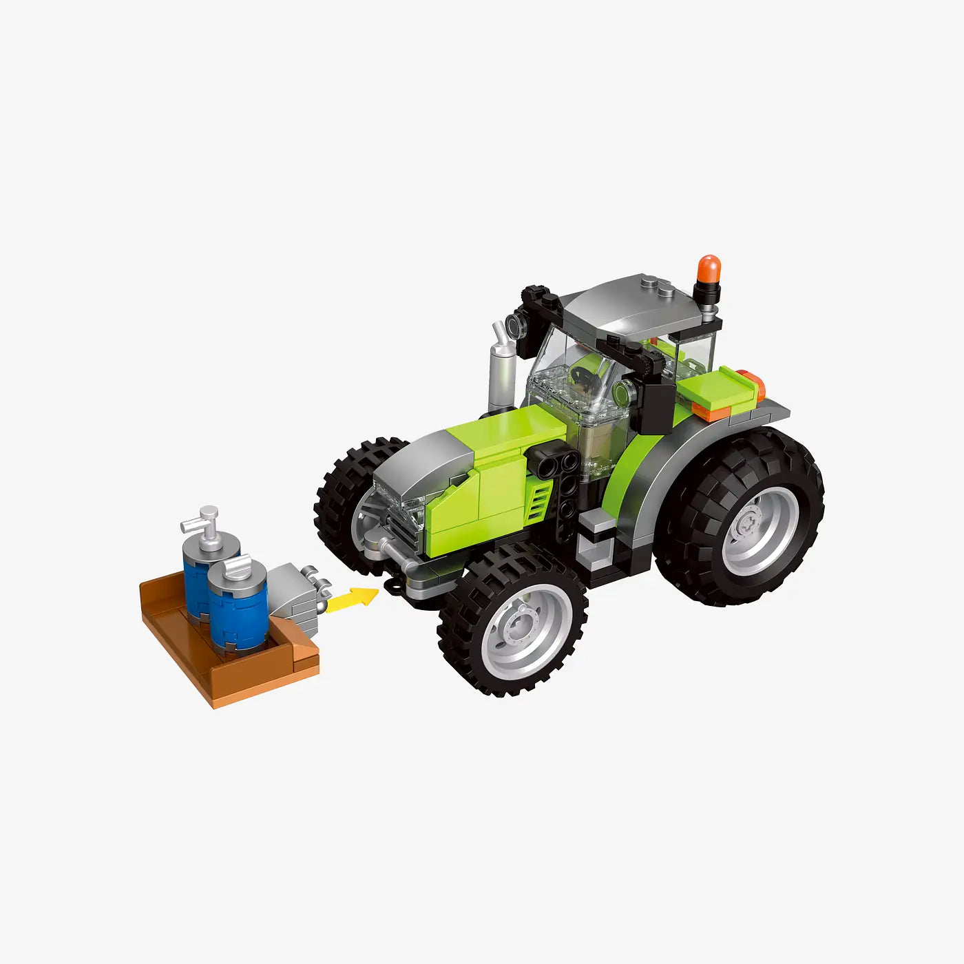 BlueBrixx - Grote Tractor met gereedschap (692 bouwstenen) 6+ jaar - bouwset