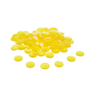 Wissner - 100 transparante dreuzelstenen - geel