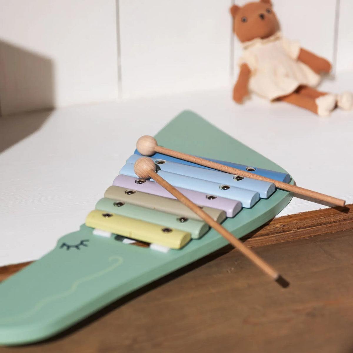 Egmont Toys - Houten xylofoon krokodil