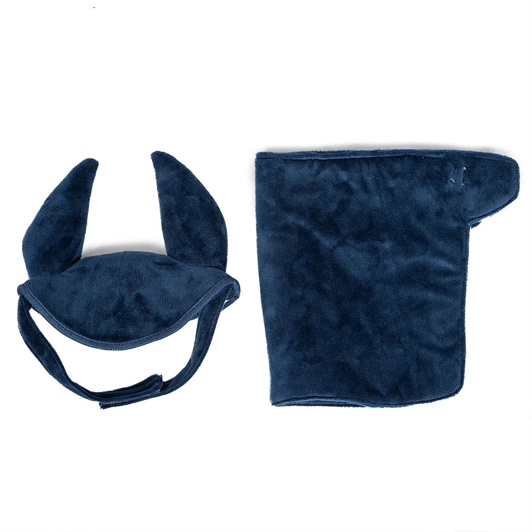 ByAstrup - Deken en Mutsje blauw velours