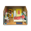 Het Muizenhuis - Kartonnen miniatuur slaapkamer