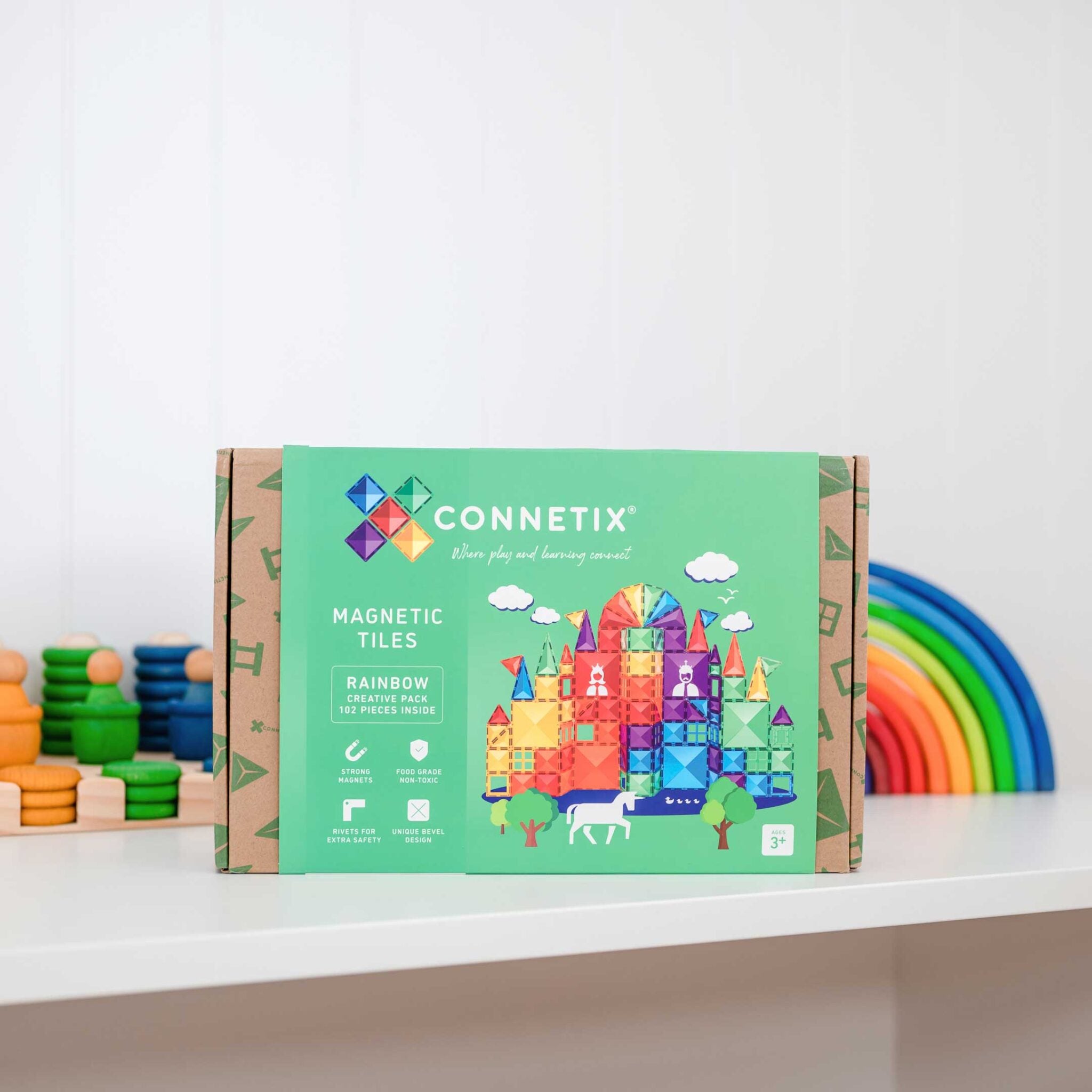 Connetix - Creative Pack 102 stuks - magnetisch constructiespeelgoed