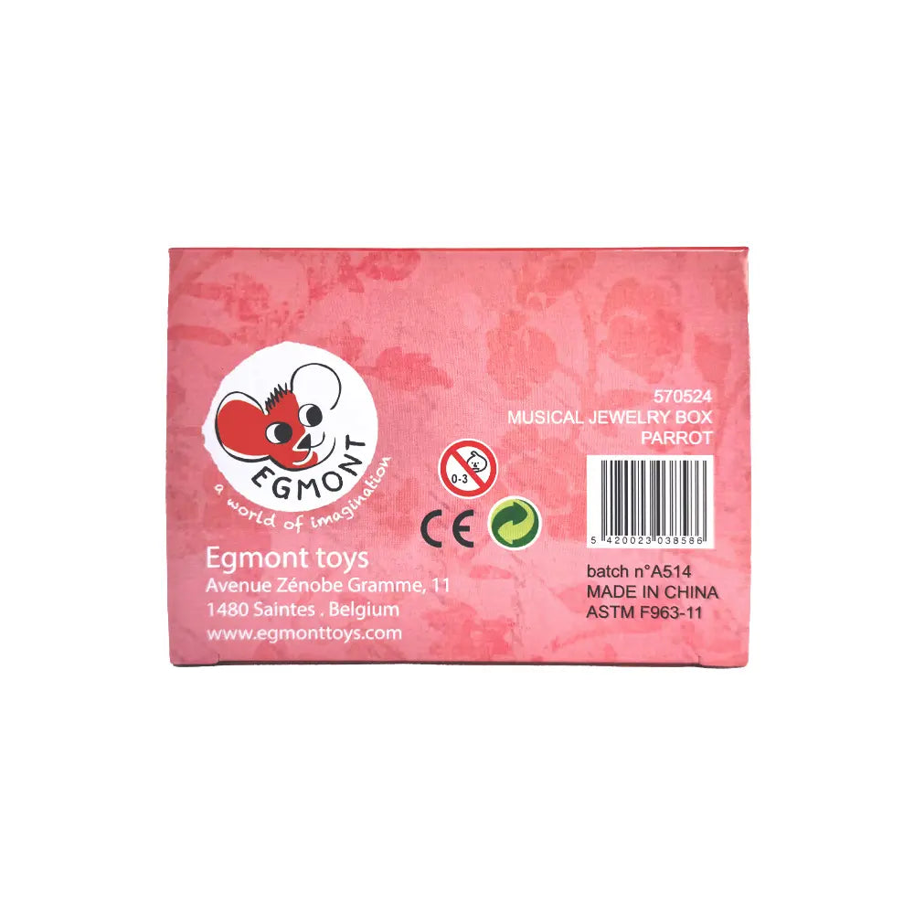 Egmont Toys - Muziek-sieradendoosje papegaai met lade