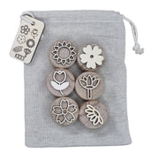 Kiddi - Houten stempelset Bloemen