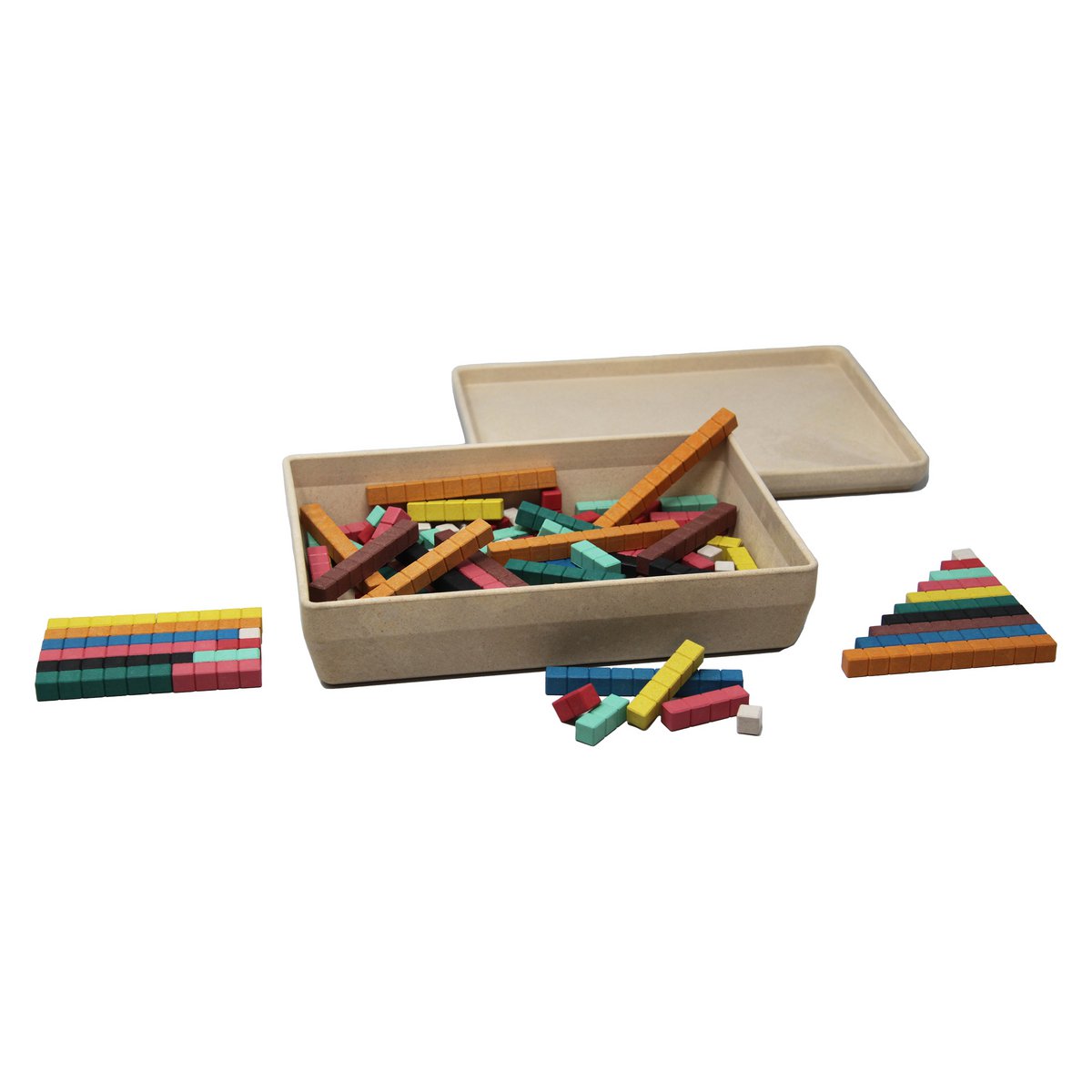 Wissner - rekenstaven in 10 kleuren - 126 stuks