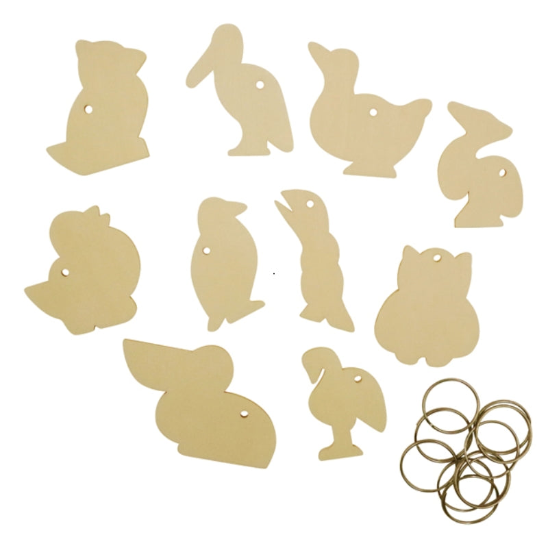 Eduplay - DIY sleutelhanger vogels - 10 stuks