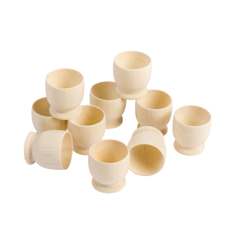 Eduplay - DIY houten eierdopjes - 10 stuks
