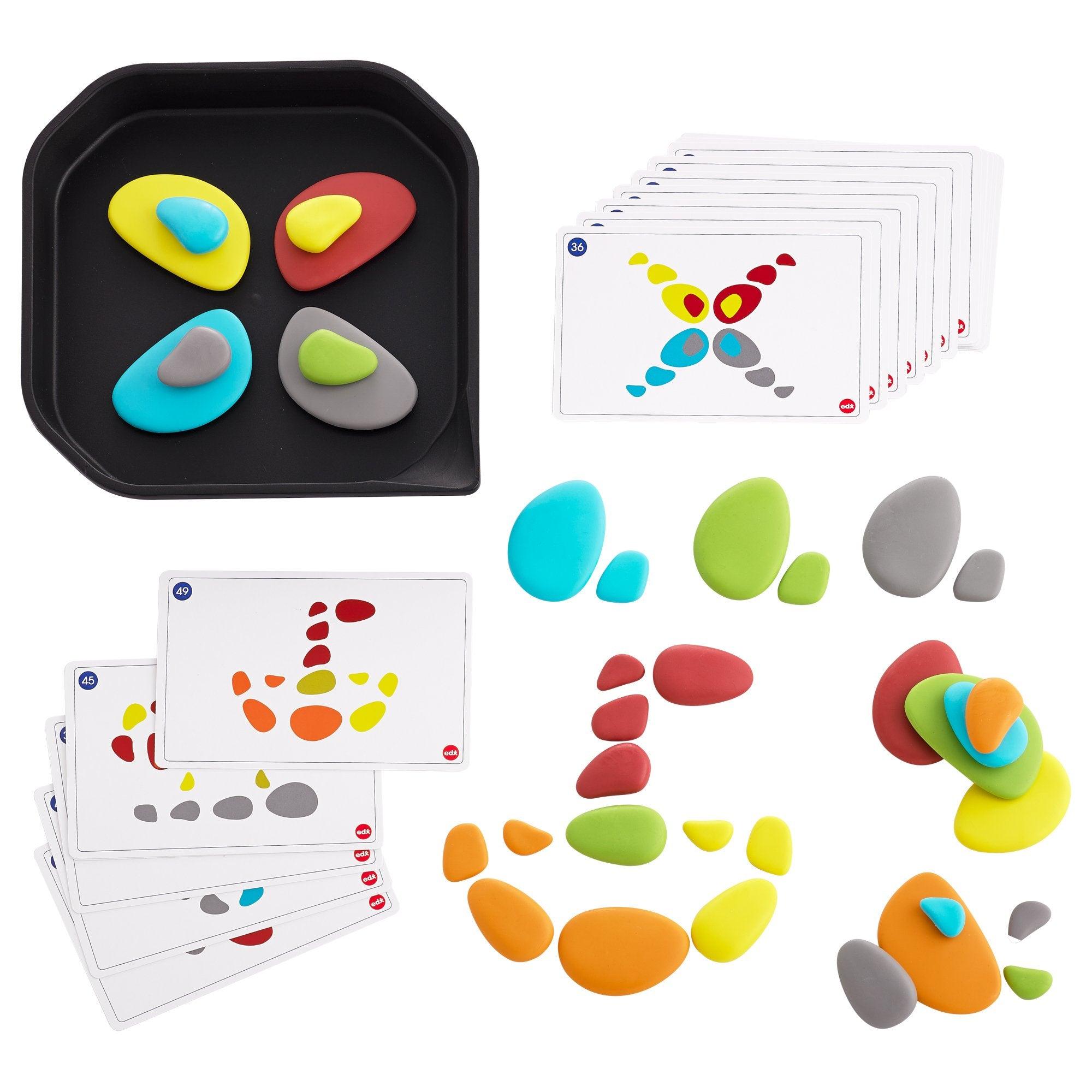 Edx Education - Regenboog Stapelstenen - Set van 36