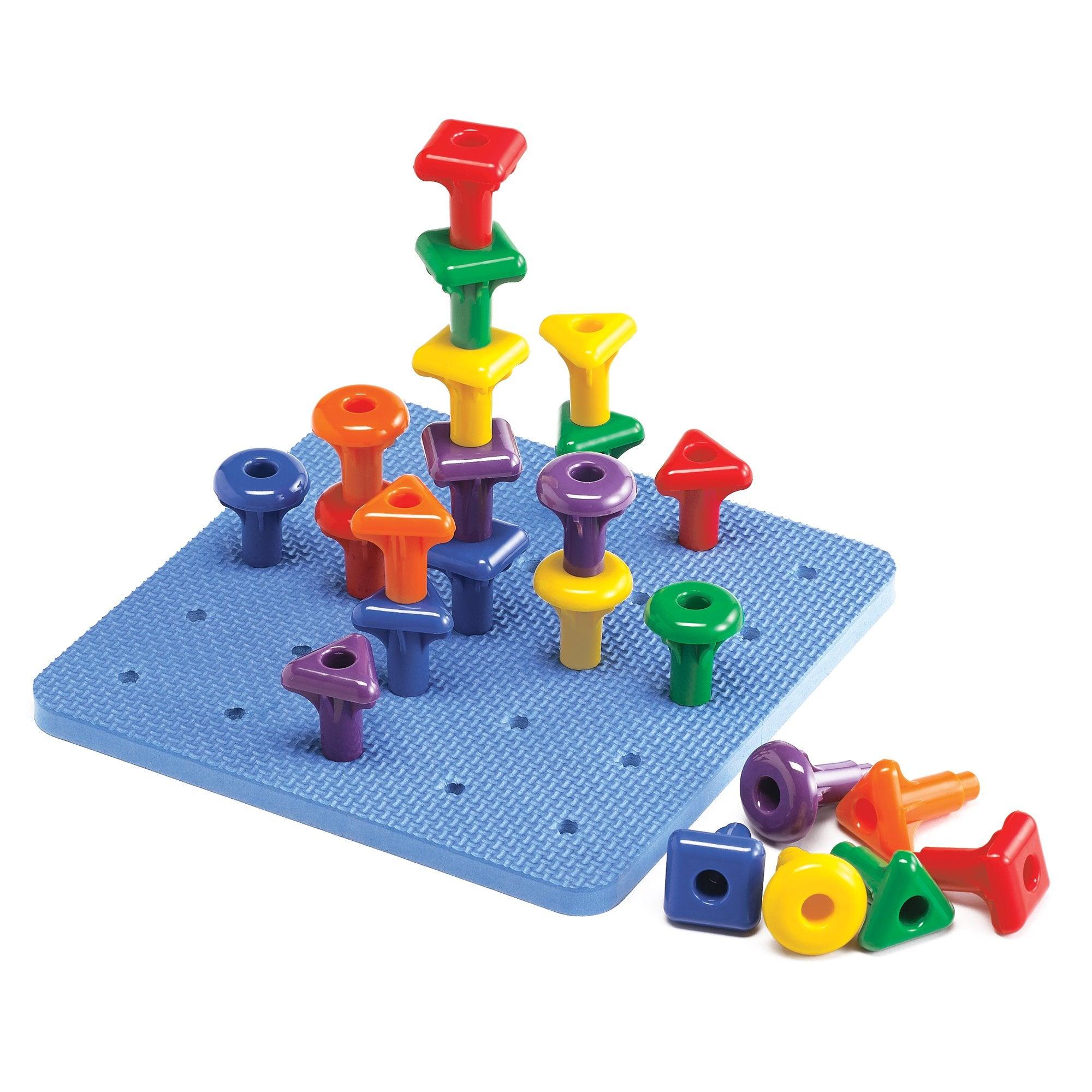 Edx Education - Geometrische Pinnen en Pinbord - Set van 36