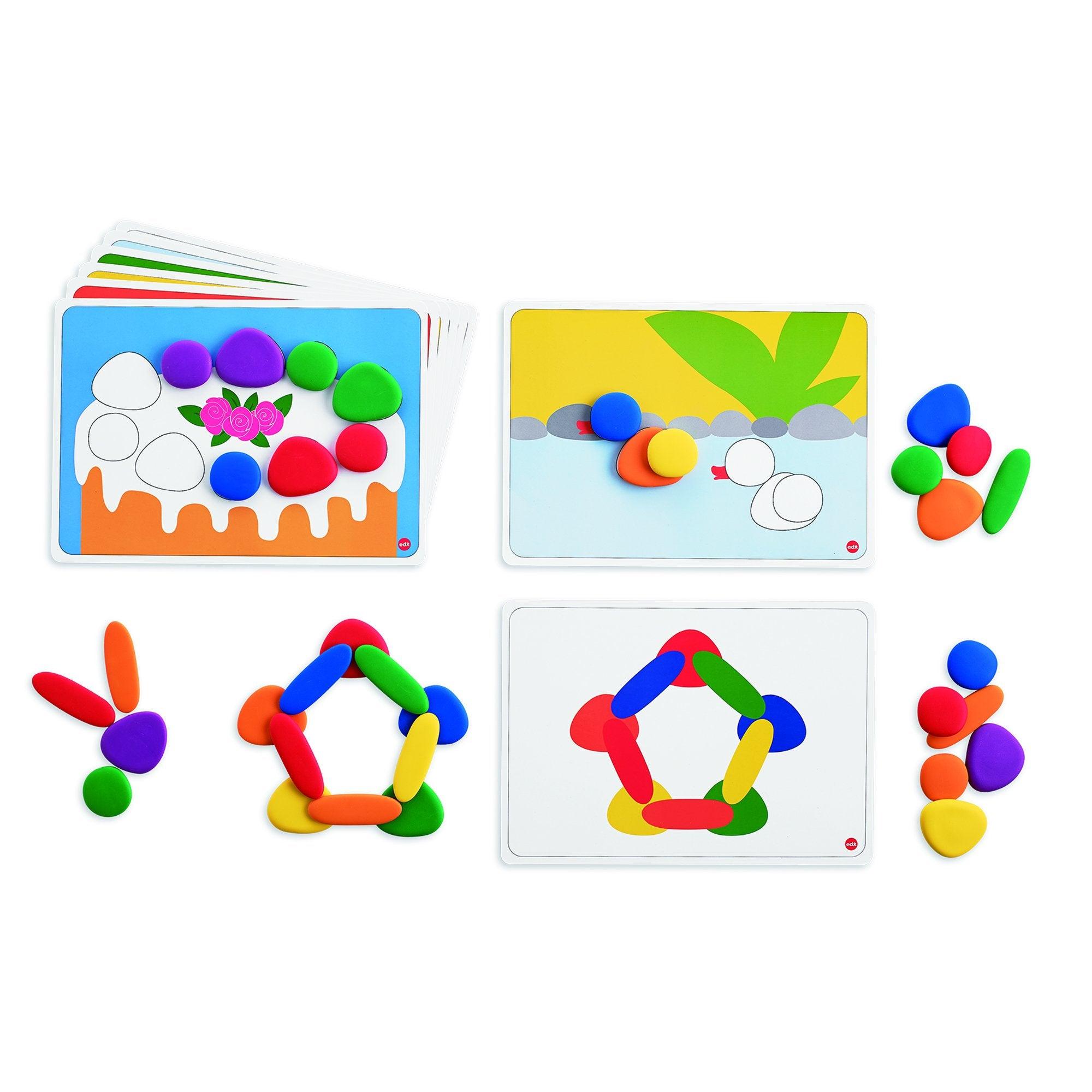 Edx Education - Junior Regenboog Kiezelstenen - Set van 36