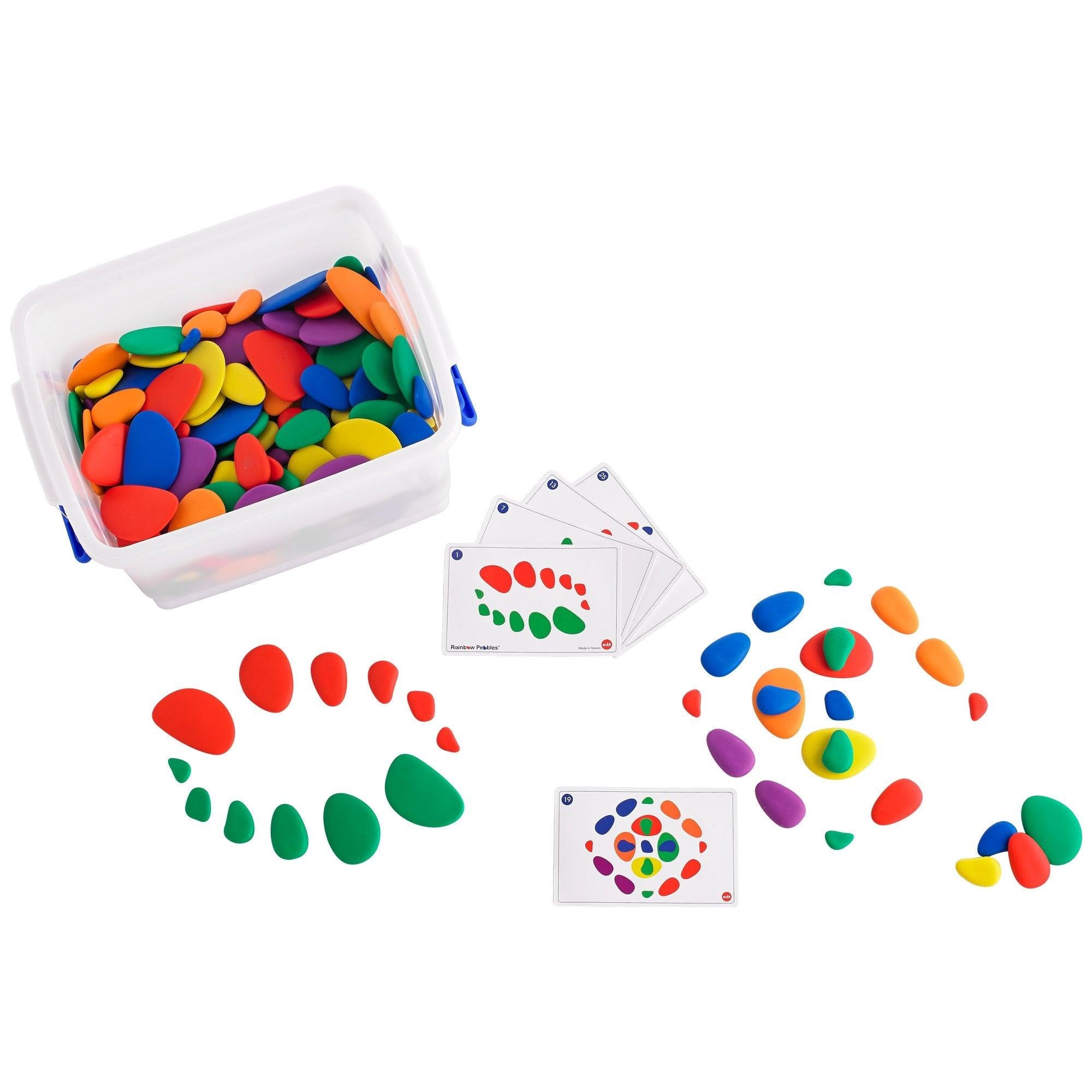 Edx Education - Regenboogkiezelstenen Klasset - Set van 252
