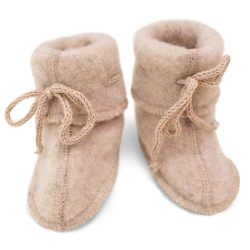 Engel Natur - 100% wol slofjes - Sand melange