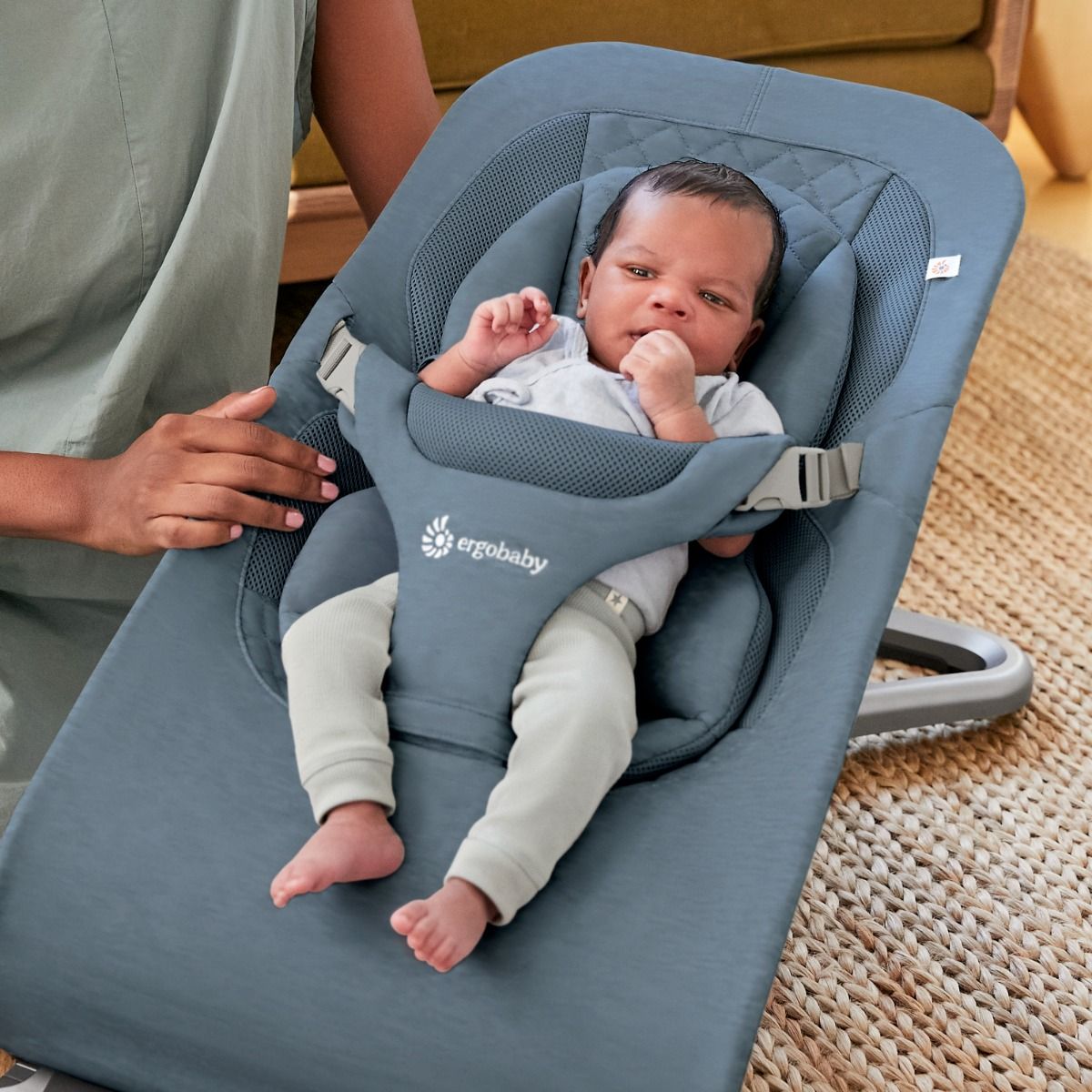 Ergobaby - Wipstoel Evolve Bouncer - Oxford Blue