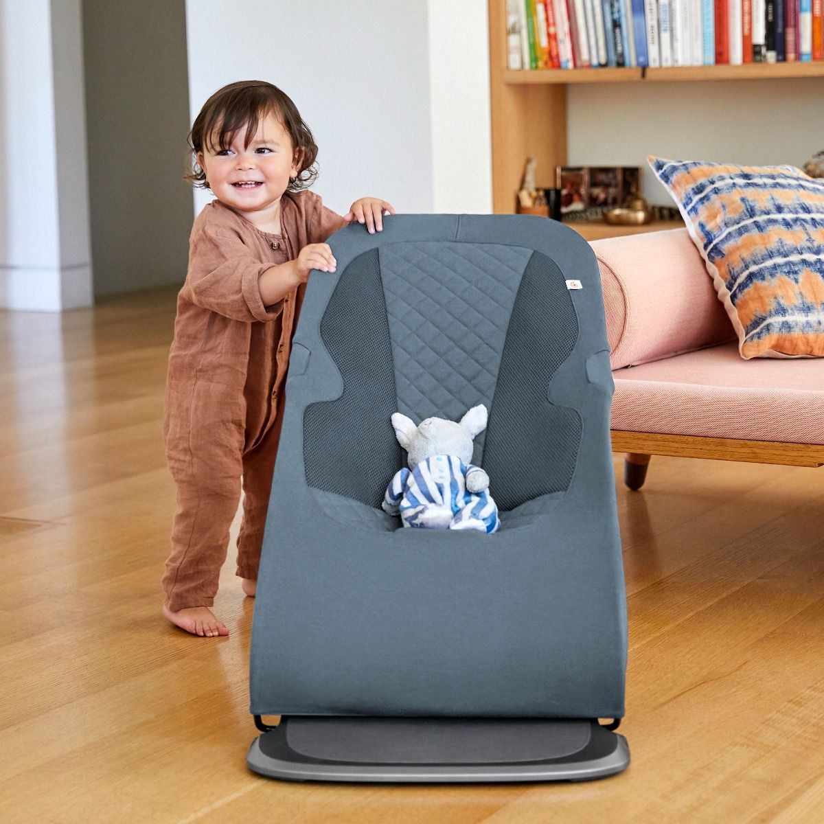 Ergobaby - Wipstoel Evolve Bouncer - Oxford Blue