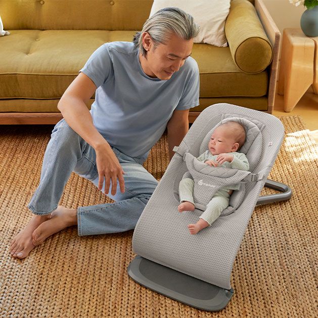 Ergobaby - Wipstoel Evolve Bouncer - Light Grey Mesh