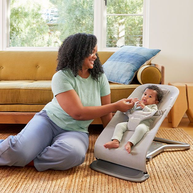 Ergobaby - Wipstoel Evolve Bouncer - Light Grey Mesh